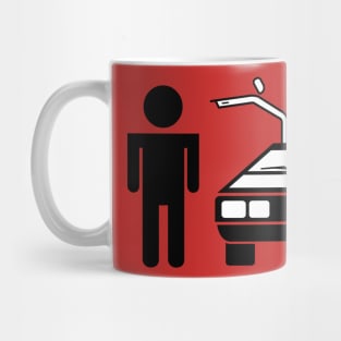 Man-DeLorean Mug